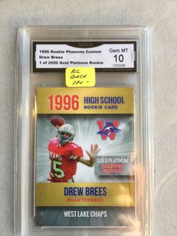 Drew Brees certified card