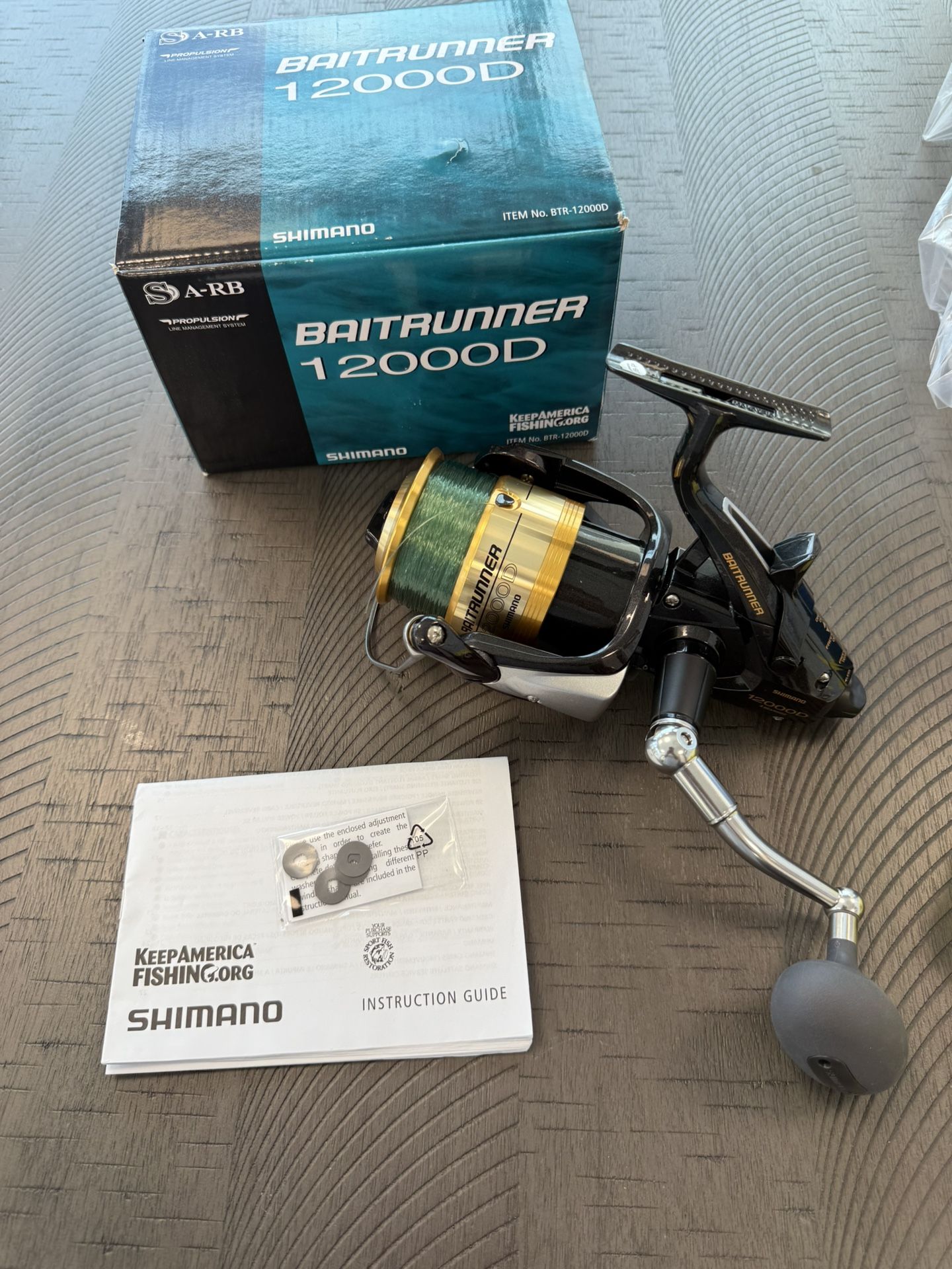NEW, Shimano Baitrunner 12000D Spinning Reel