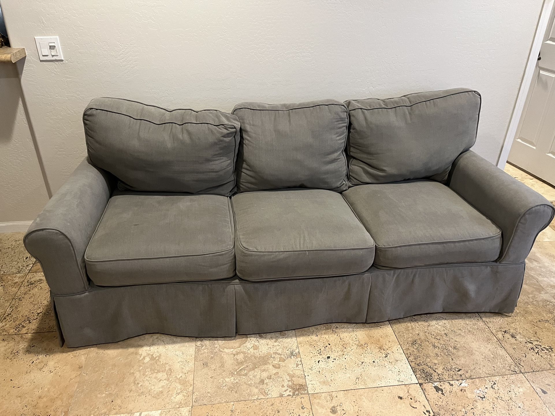Pier 1 Couch - Grey - CLEAN!!!