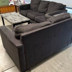 Deltona Sofa and Loveseat & Maysville Table (Set of 3)