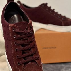 Burgundy Louis Vuitton Sneakers Size 6.5