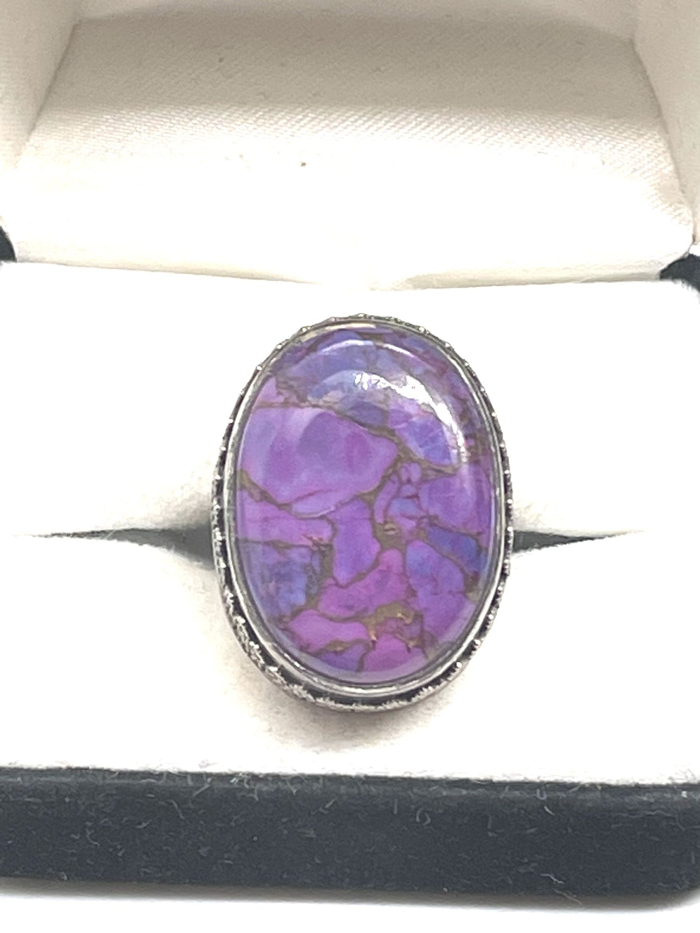 Sterling Silver Southwestern Mojave Turquoise Ring