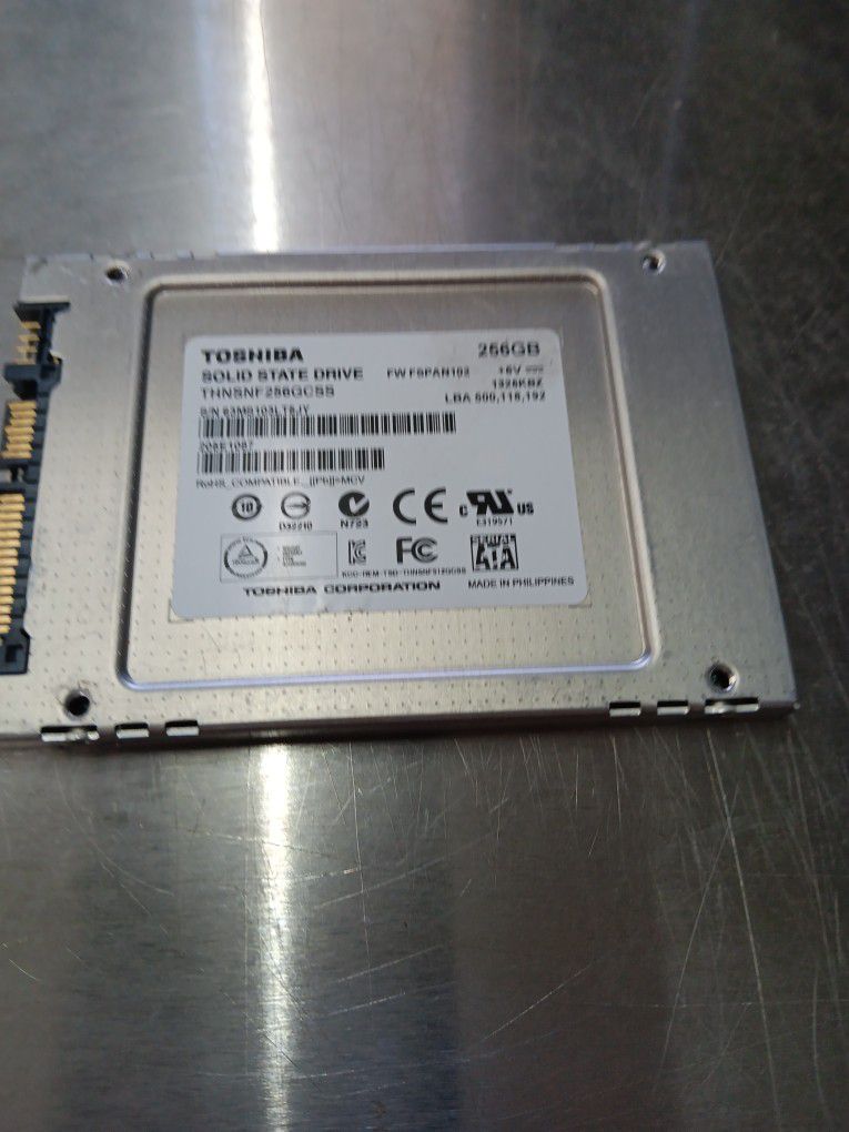256gb ssd Hard Drive Toshiba Solid State Drive Laptop