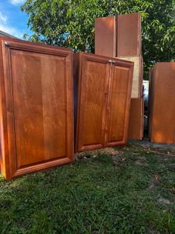 9 Cabinets 1 Bottom 8 Tops- Solid Wood