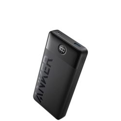 Anker Portable Charger, 20,000mAh Power Bank, Battery Pack with 1 USB-A and 1 USB-C Ports, 15W Max Charging for iPhone 16/15/14/13/12 Series, Samsung 