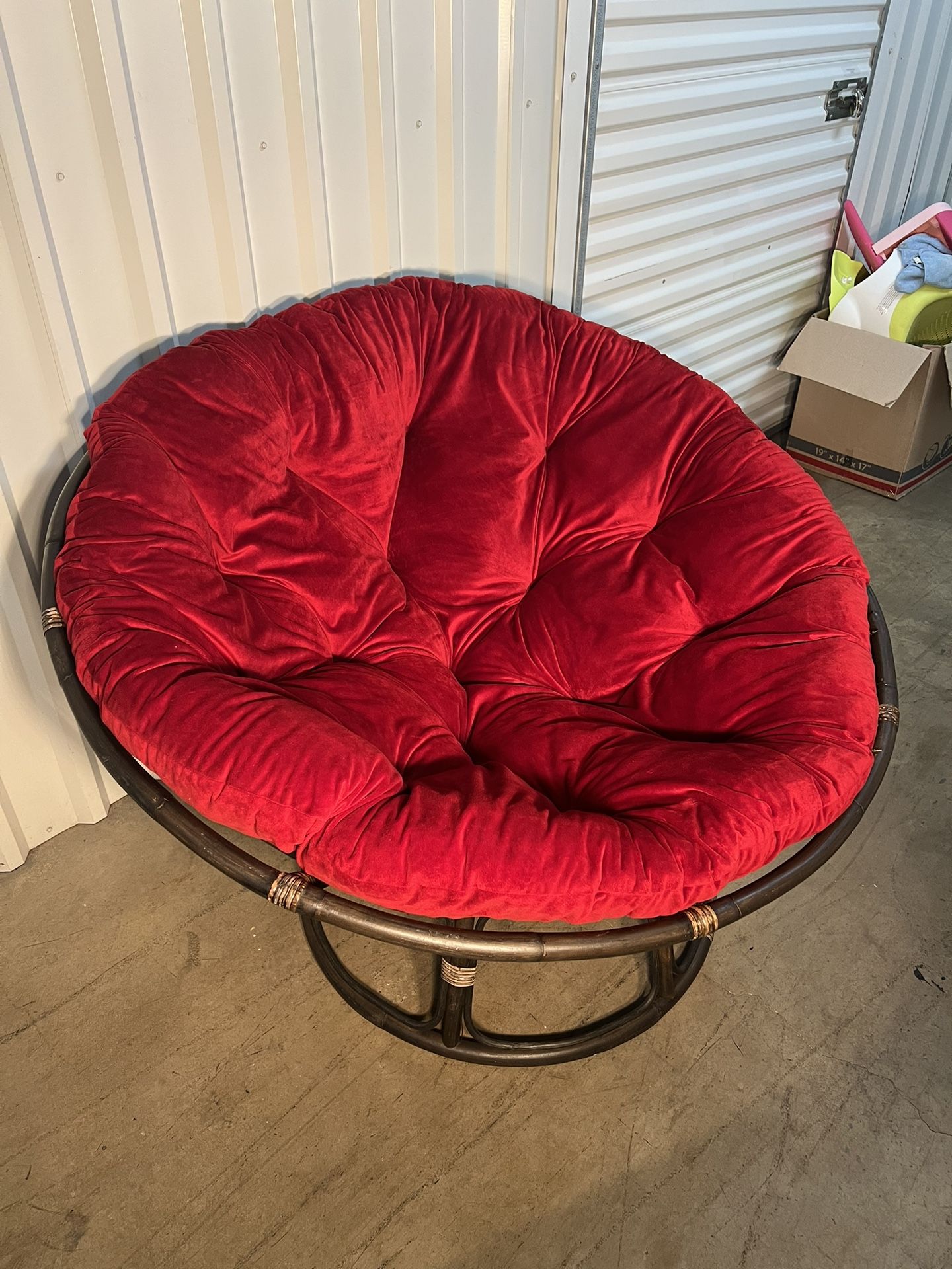Pier1 of papasan chair With Cushion.