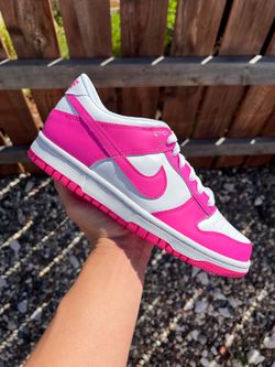 Nike Dunk Low Laser Fuchsia (Size 5.5Y, 6Y, 7Y)