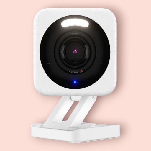 Wyze Cam V4 White Security Camera Baby/Pet Monitor