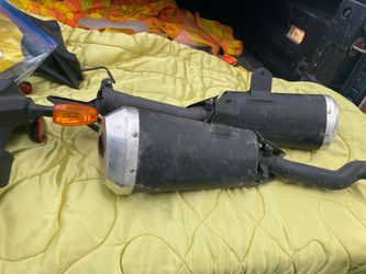 Motorcycle Exhaust Mufflers Pair