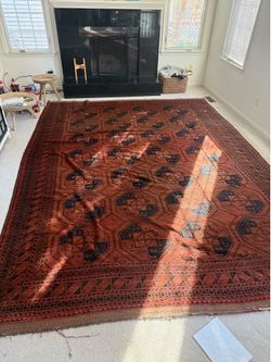 Large Handwoven Afghan/Persian-Style Area Rug
