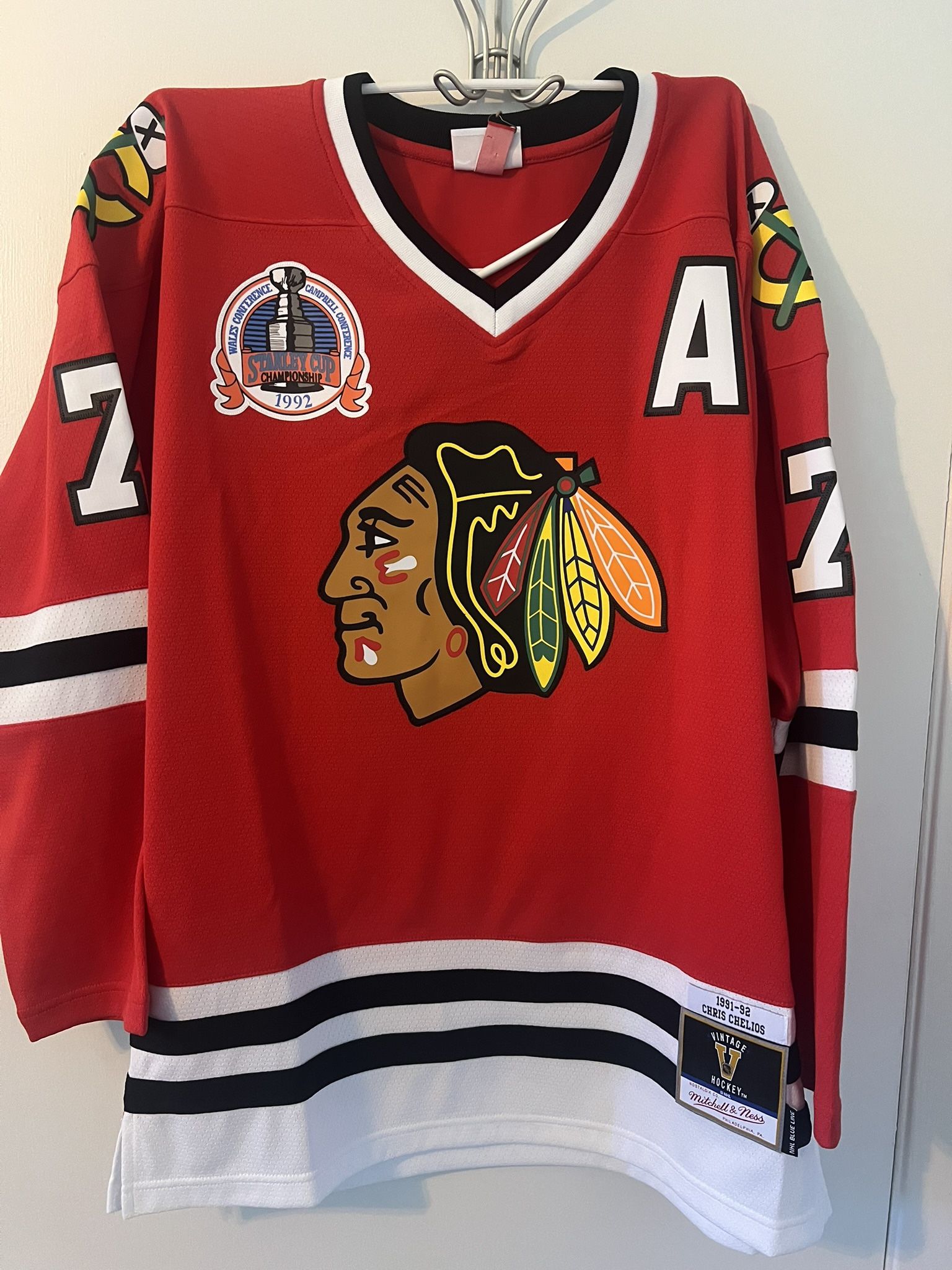 Chris Chelios (L) NEW Chicago Blackhawks Jersey