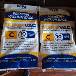 Vacuum Bags. Supervac. $10. Each 