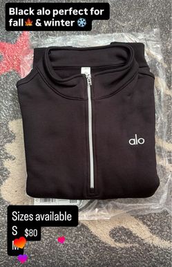 Black Alo Quarterzip size M