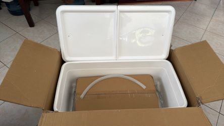 VINGLI rolling ice chest (White)