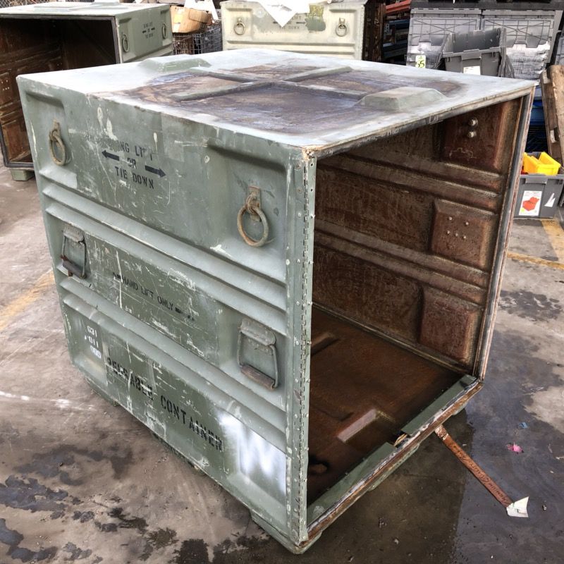 2 MILSURP PALCON Pallet Sized Containers Military Surplus Prepper for