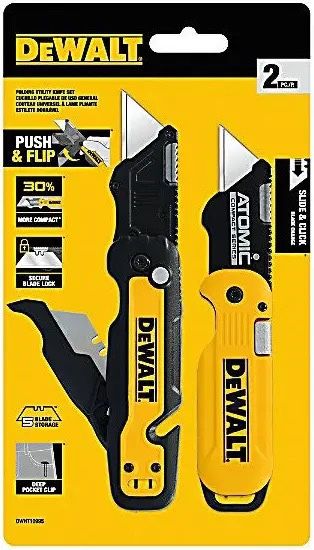 DeWalt Push and Flip Folding Utility Knife Set