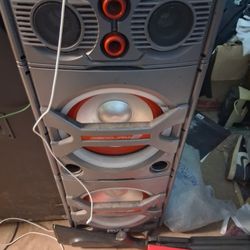 2 10in Light Up Bluetooth Mic Radio Guitar Speaker 