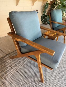2 mid century style chairs