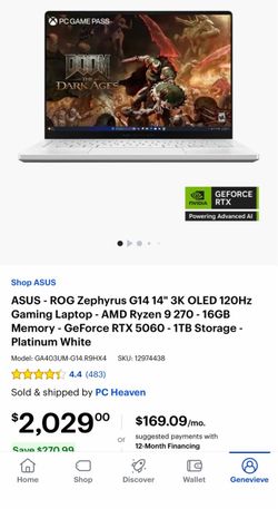 Asus rog zephyrus g14