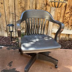 Antique Rolling Bankers Chair FREE