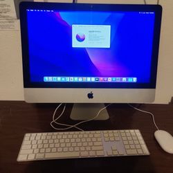 Apple iMac 2017 21.5" Intel Core i5 @2.3Ghz, 8gb Ram, 1TB HDD, MacOS Monterey, Apple Keyboard, Mouse