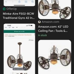 The Minka-Aire F502-BCW Gyro collection