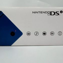 Nintendo DSi Matte Blue System Complete In Box CIB TESTED