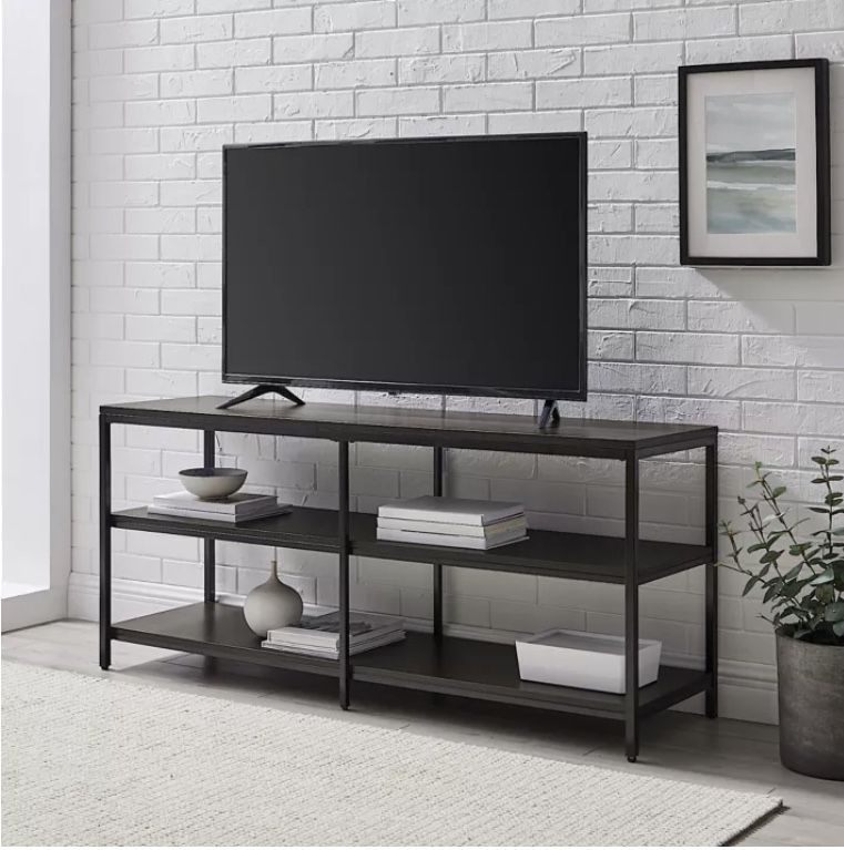 NEW Metal Media Storage Cabinet TV Stand in Black