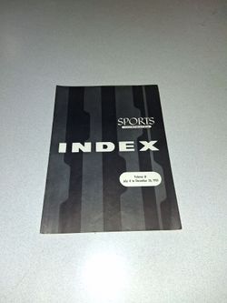 VINTAGE SPORTS ILLUSTRATED INDEX VOLUME III JULY 4 TO DECEMBER 26, 1955