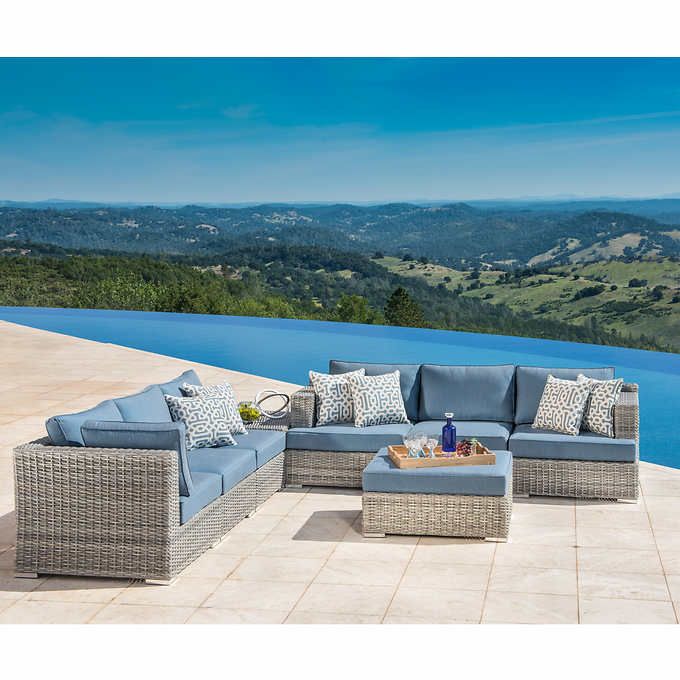 Niko 8-piece Modular Seating Set in Slate by Sirio