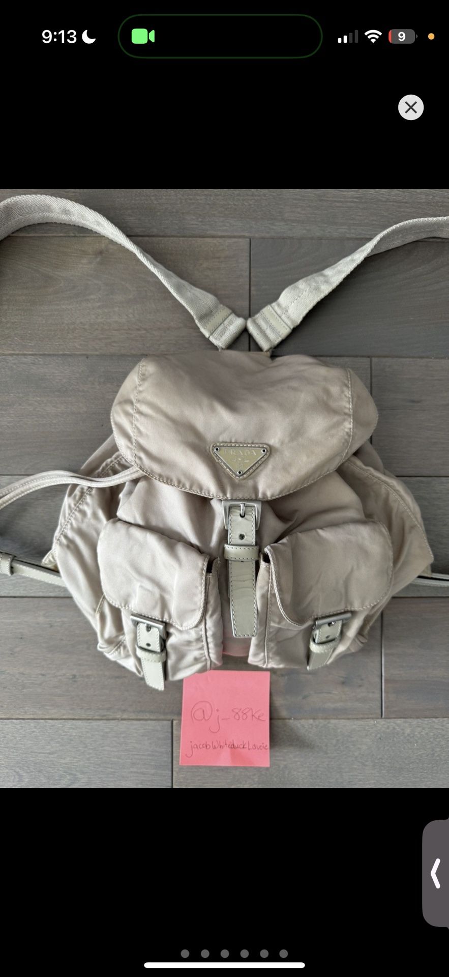 Prada Milano Nylon Backpack