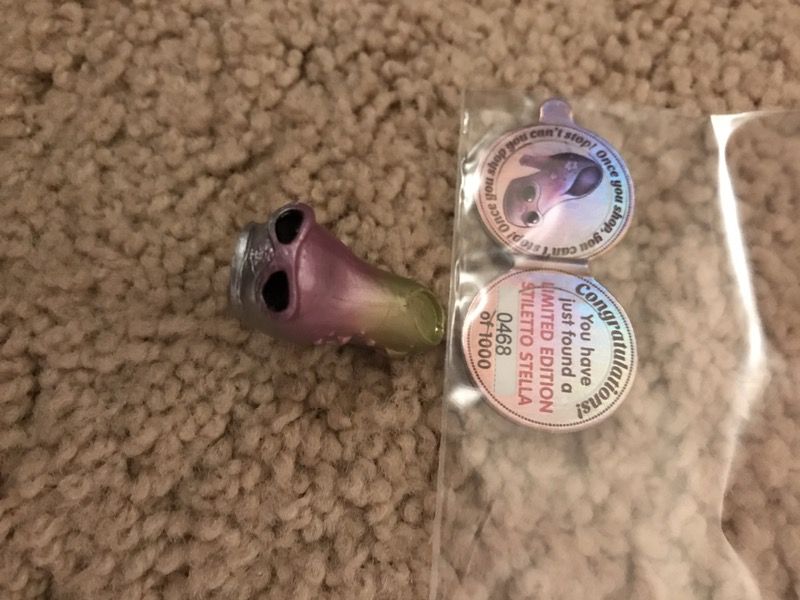 Shopkins limited edition shopkin Stella stilleto chrome 468 of 1000