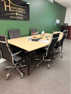 Confrence table and 6 chairs