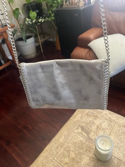 Silver crossover bag