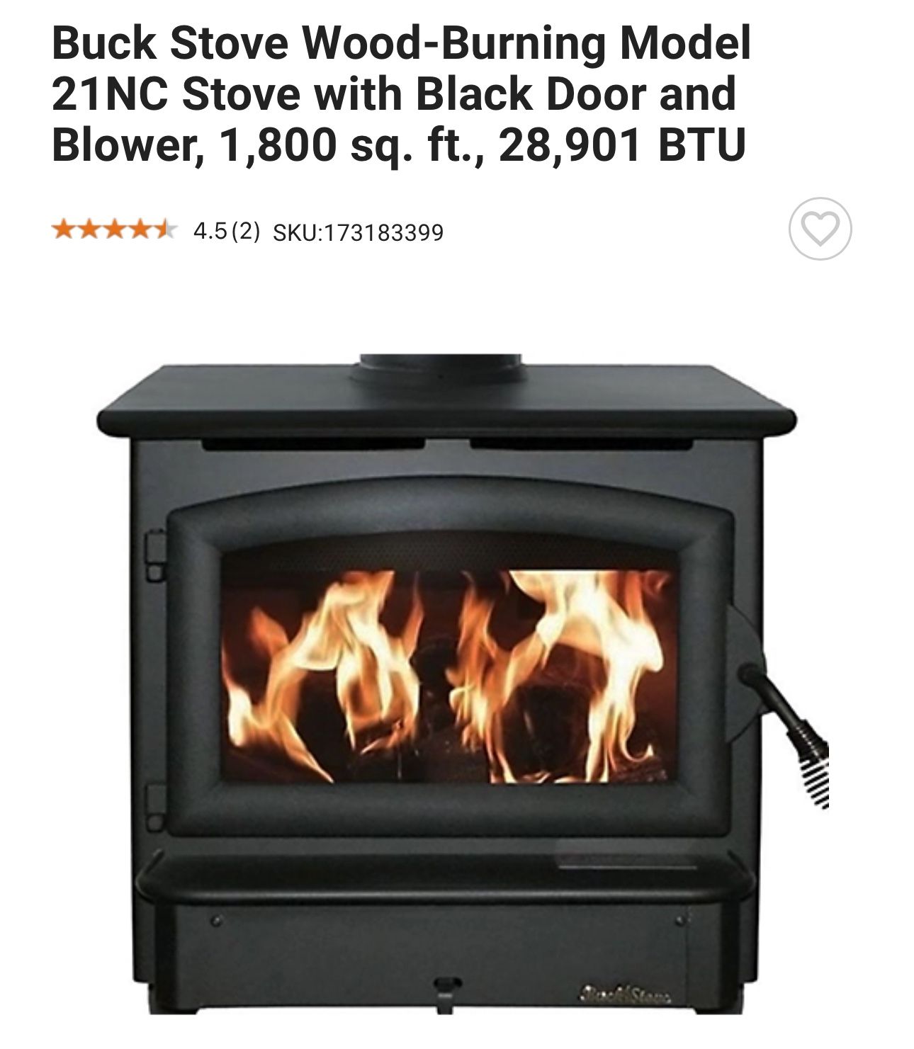 Woodburning stove