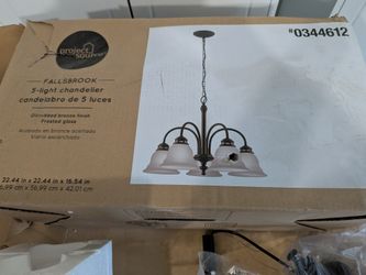 Project Source Fallsbrook 5-Light Chandelier, Oil-Rubbed Bronze