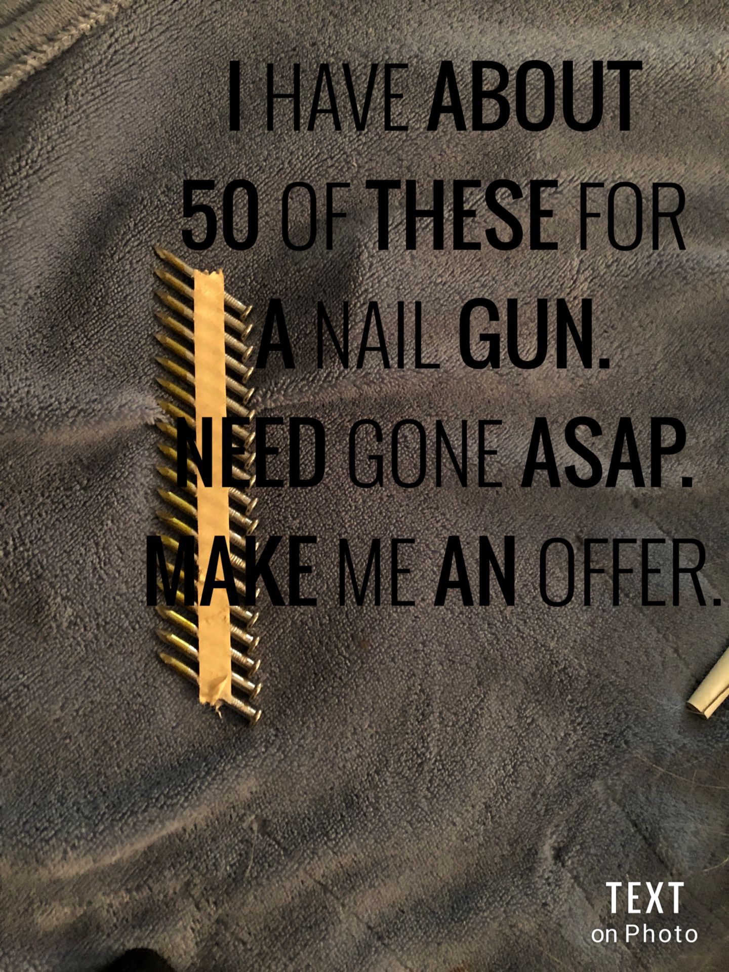 Nails for nail gun