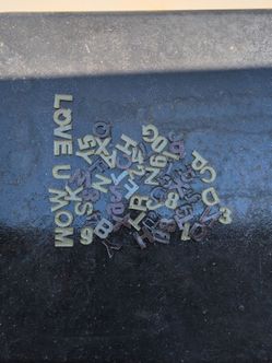 Letters and numbers
