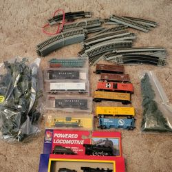 Lot Of "N" Scale Trains And Accesories