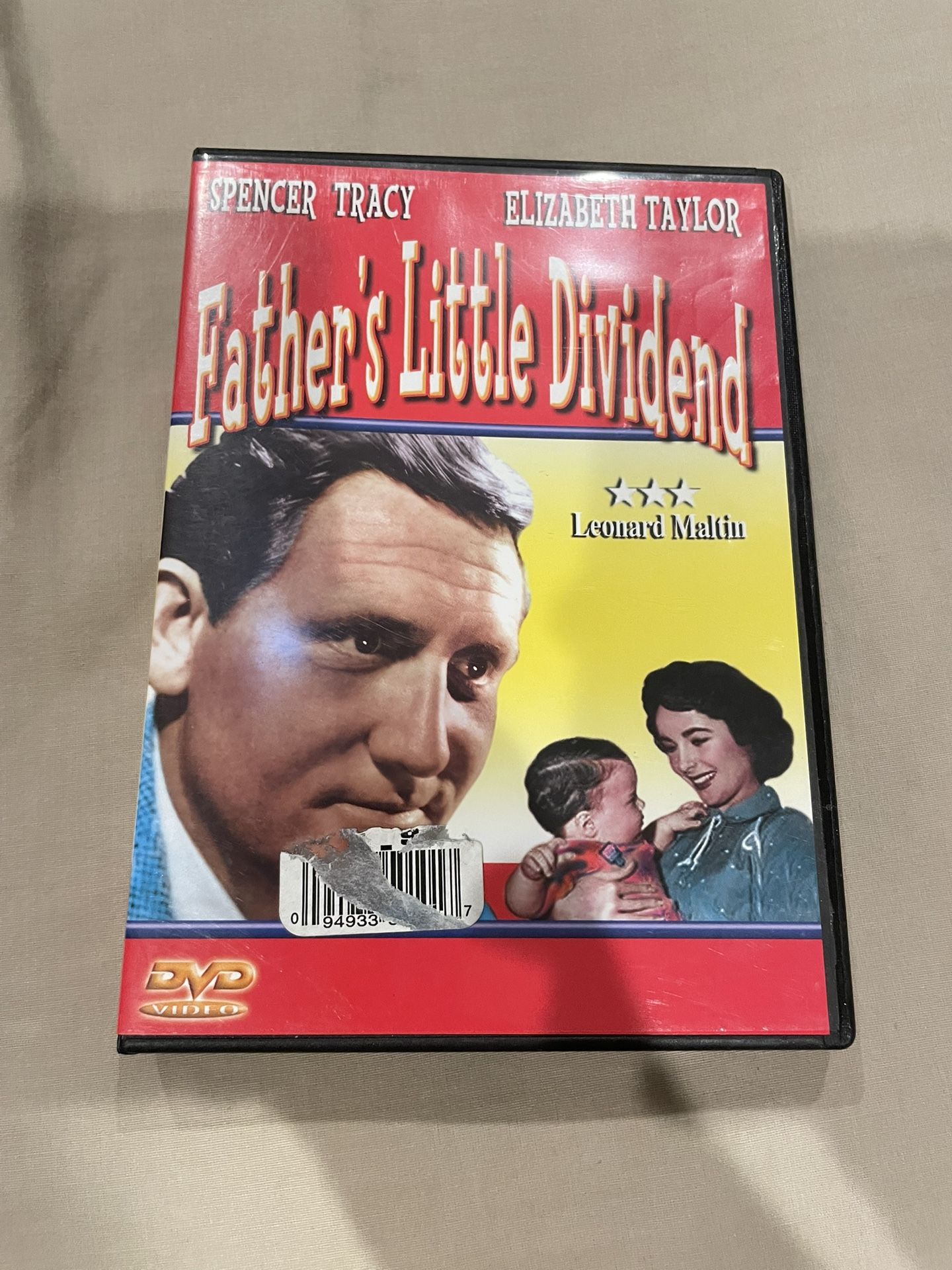 FATHER'S LITTLE DIVIDEND DVD ELIZABETH TAYLOR, Spencer Tracy Black & white