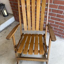 Rocking Chair - Vintage- looks like Adirondack style 