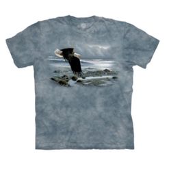 The Mountain T-Shirt Shirt Low Tide Eagle Tie Dye Blue Adult Large 10650 New