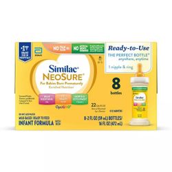 Similac Neosure Ready to Feed Infant Formula Bottles - 2 fl oz Each/8ct, exp 1/Jan/2026