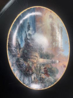 Set Of Two Thomas Kincaid Bradford Exchange Plates