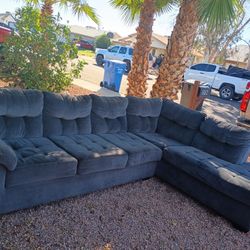 Dark Gray Sectional $500. 