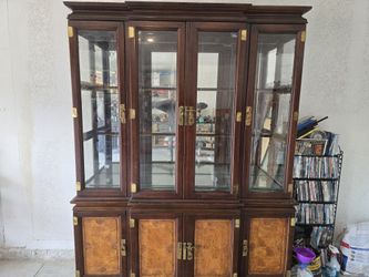 Solid Wood China Cabinet 62"w X 82"h