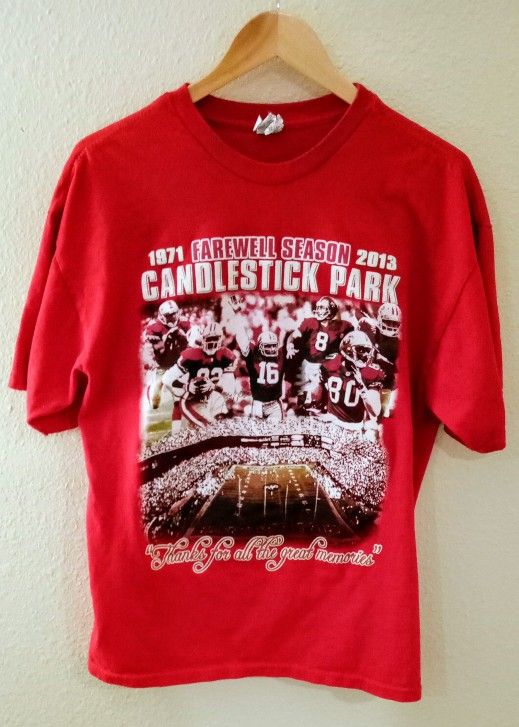 Vintage San Francisco 49ers 'Farewell To Candlestick' T-shirt