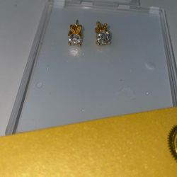 Diamond Earrings 14ct Gold 