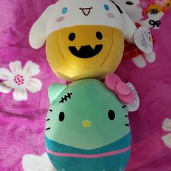 Bnwt Hello Kitty And Cinnamoroll Squishmallows 