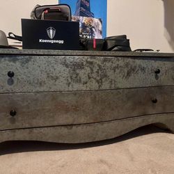 Authentic Noir Trading Inc. "Messina" Chest. Hammered Zinc Finish